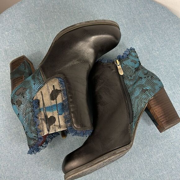 Spring Step L'Artiste Bata Leather Round Toe Ankle Boots Size 9.5/10 - Picture 4 of 10